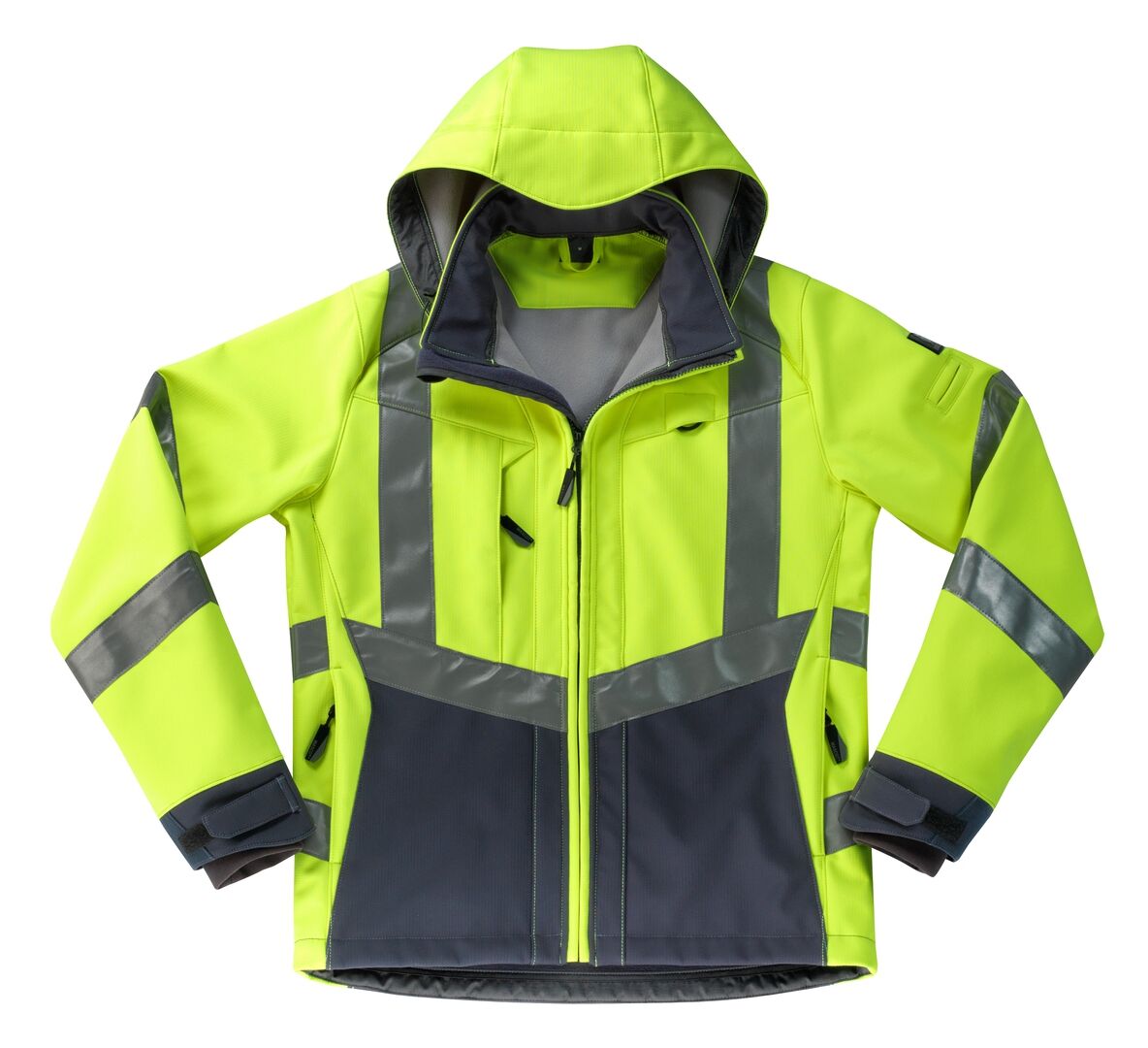 MASCOT Safe Supr Softsh-Jacke Blackpool Gr. 2XL hi-vis glb/schwarzbl 15502-246