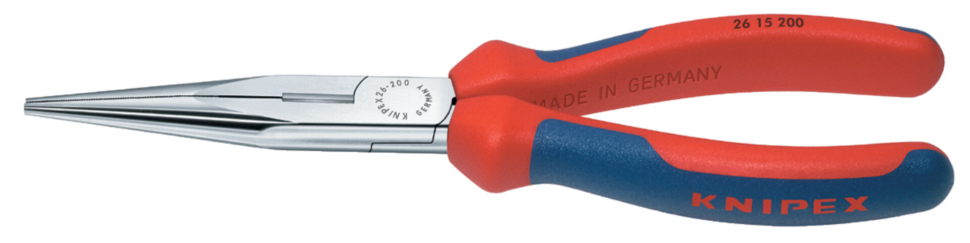 KNIPEX 26 15 200 Flachrundzange Schneide Mehrk. verchr. 200 mm