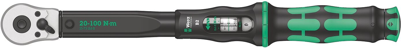 WERA Drehmomentschlüssel Click-Torque B2 20-100 Nm 3/8"