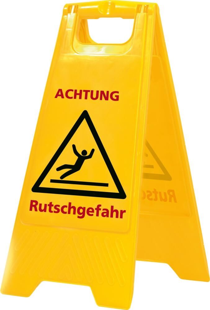 Warnschild Rutschgefahr signalgelb Warnschild Rutschgefahr signalgelb