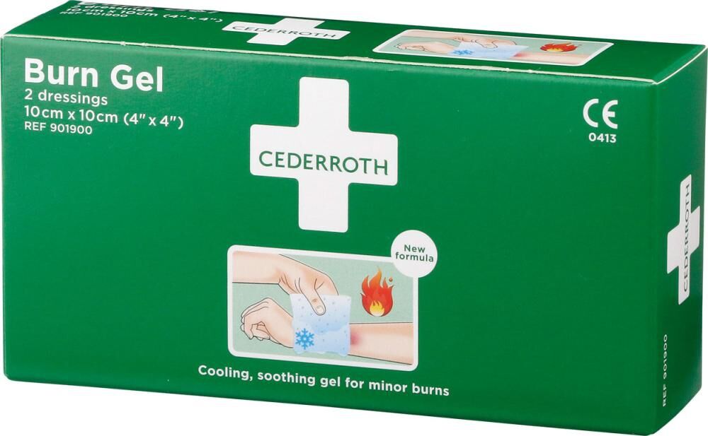 CEDERROTH Burn Gel 901900 10x10cm 2St./Pack. CEDERROTH Burn Gel 901900 10x10cm 2St./Pack.