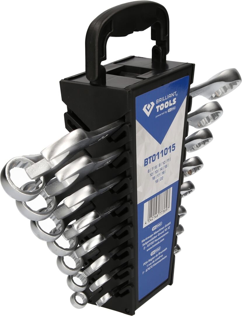 BRILLIANT TOOLS Gabel-Ringschlüssel-Satz,15-tlg. BRILLIANT TOOLS Gabel-Ringschlüssel-Satz,15-tlg.