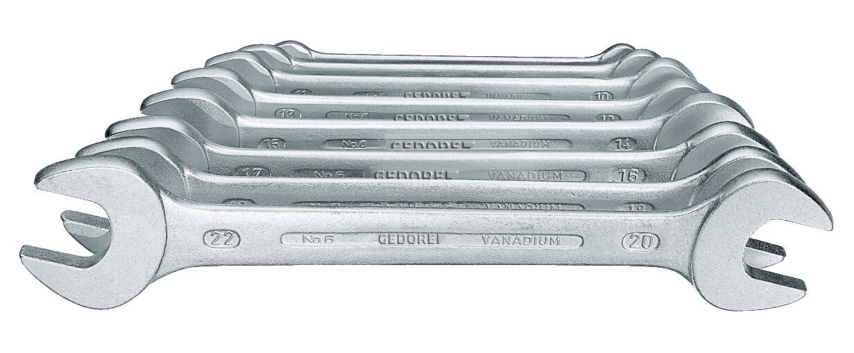 GEDORE Doppelmaulschlüssel-Set 8-teilig 6-22mm 6-8 6077380 GEDORE Doppelmaulschlüssel-Set 8-teilig 6-22mm 6-8 6077380
