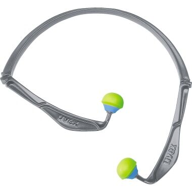 UVEX Bügel-Gehörschutz x-fold (VE: 5) SNR23dB lime/grau faltbar, 2125.344