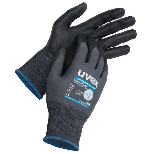 UVEX Montage-Handschuh phynomic allround Gr. 10 Polymerschaum gr/schwarz, 6004.9