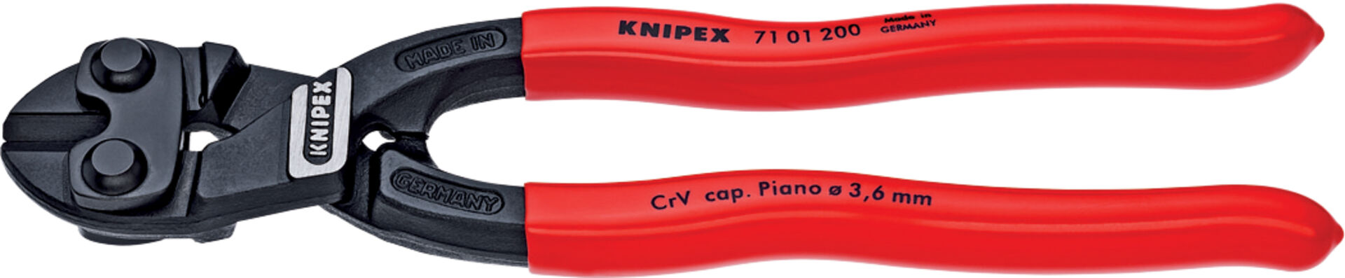 KNIPEX 71 01 200 CoBolt Kompakt- Bolzenschneider schwarz atrA 200mm KNIPEX 71 01 200 CoBolt Kompakt- Bolzenschneider schwarz atrA 200mm
