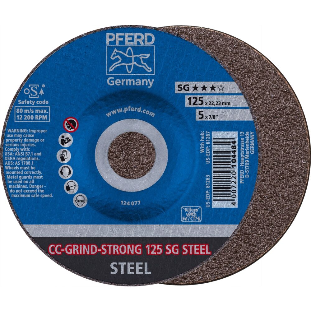 PFERD Schleifscheibe CC-Grind STRONG-STEEL 125mm PFERD Schleifscheibe CC-Grind STRONG-STEEL 125mm