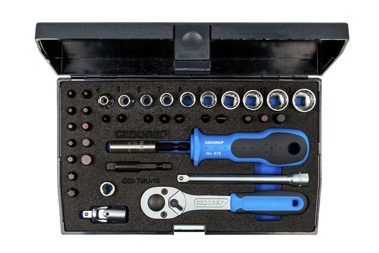 GEDORE Steckschlüssel-Set 1/4" 40-tlg UD-IN-IS-PH-PZ-TX D 20 TMU-10 1815660