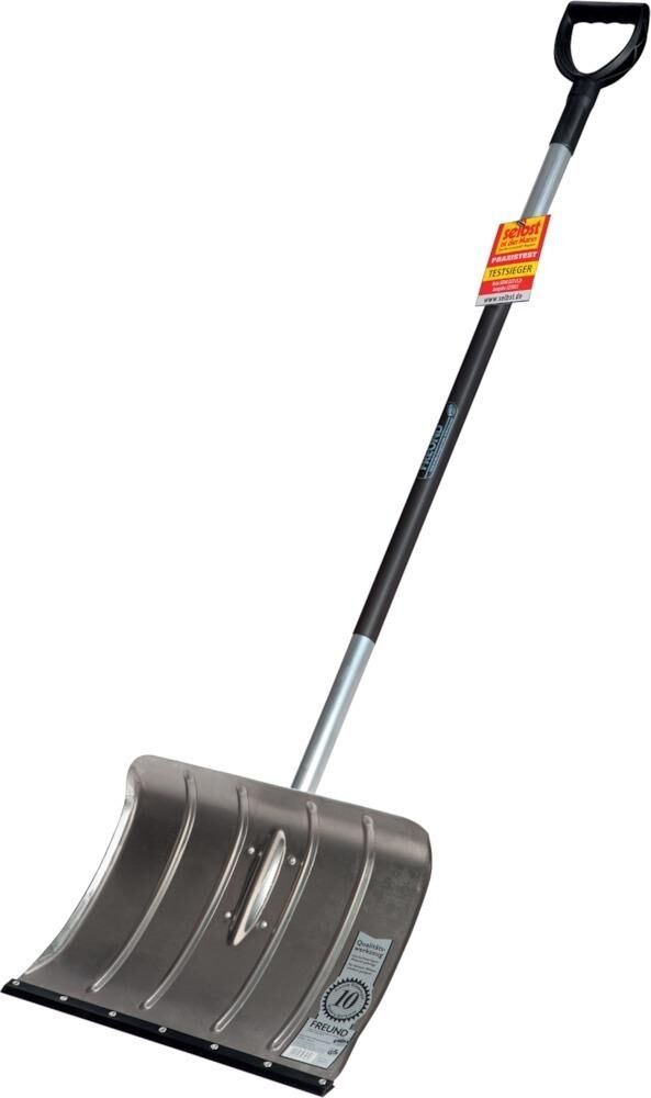 FREUND ALULINE Aluminium-Schneeschieber Profi- modell Flüsterkante Blattmaße 50x35 cm