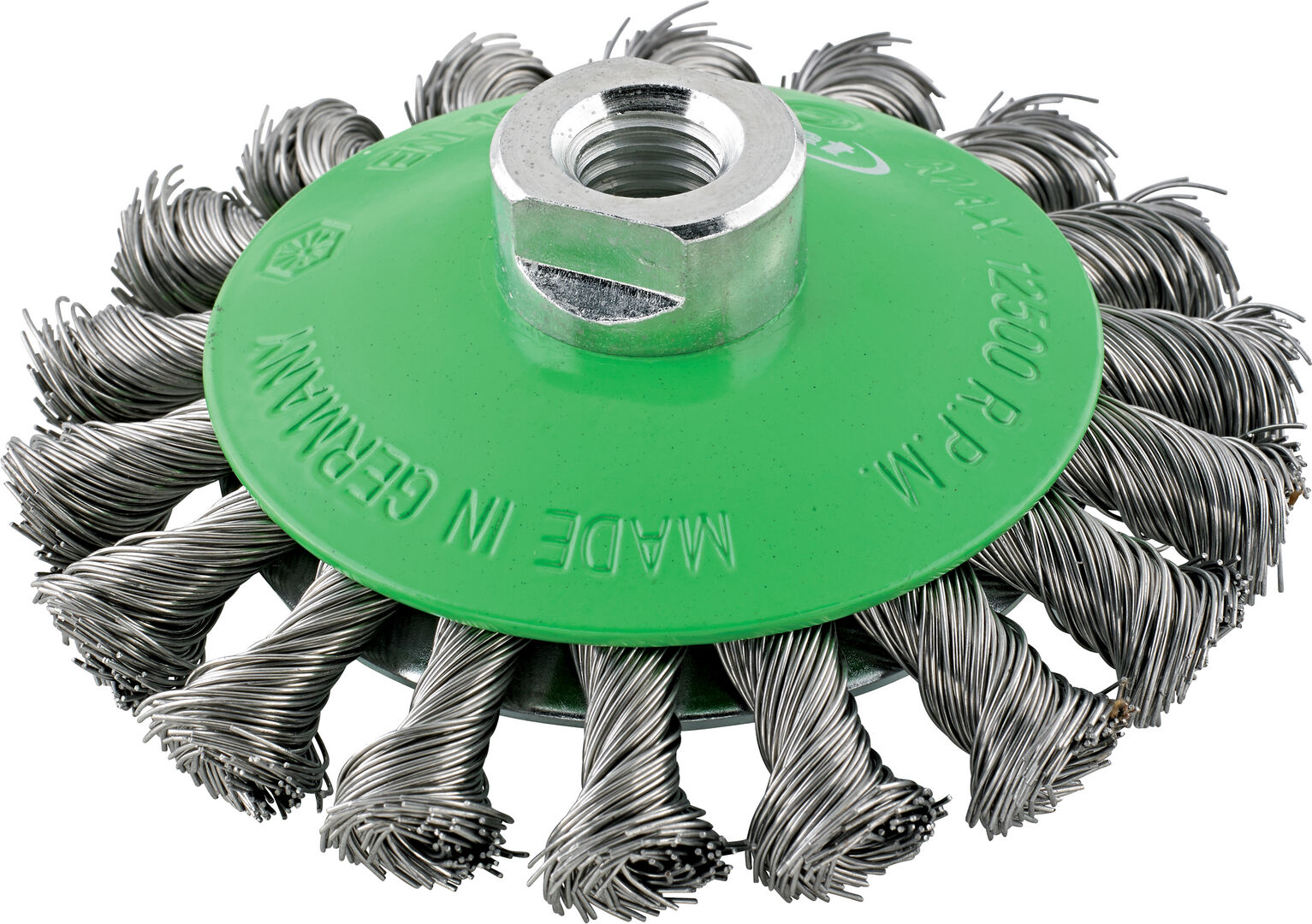 FORMAT Kegelbürste Rostfrei gezopft M14 115x0,50mm FORMAT Kegelbürste Rostfrei gezopft M14 115x0,50mm