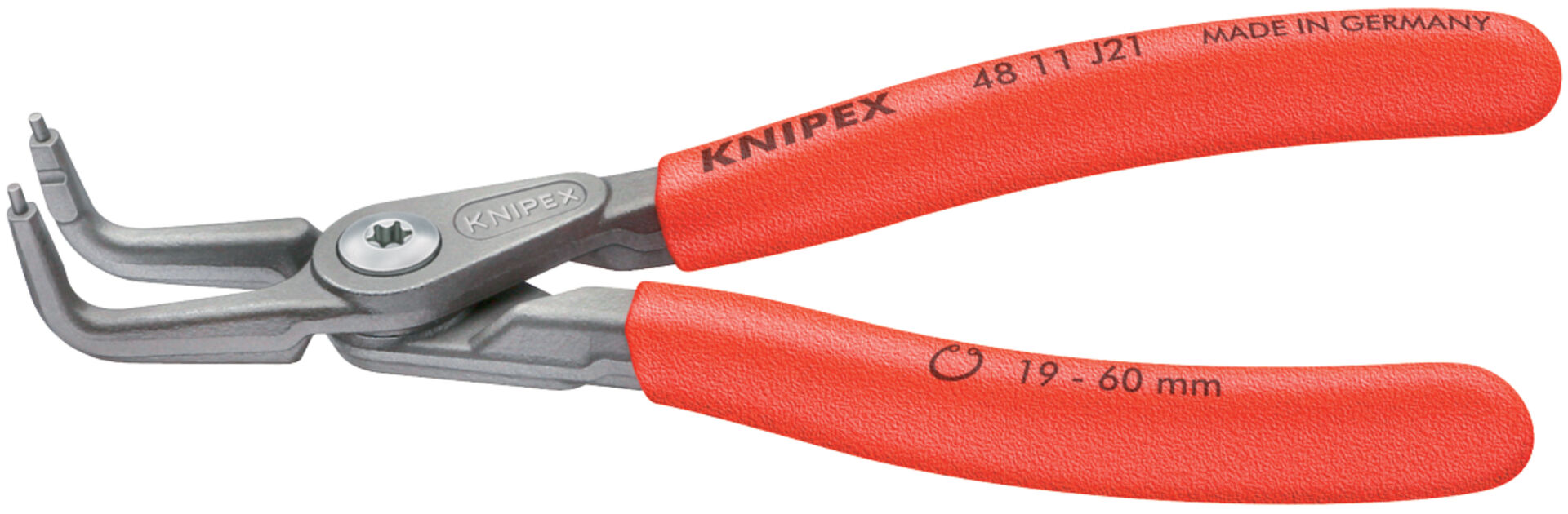 KNIPEX Präzision-Sicherungsringzange für Innenringe 305 mm, 48 21 J41