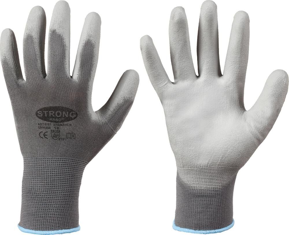 Strickhandsch.Shenzhen, Nylon, Gr. 9, grau