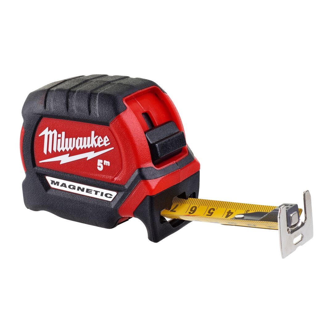 MILWAUKEE Premium-Bandmaß 5m magnetisch 27mm breites Band MILWAUKEE Premium-Bandmaß 5m magnetisch 27mm breites Band