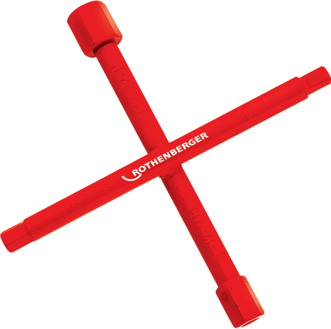 ROTHENBERGER Sanitär-Kreuzschlüssel 3/8-1/2-3/4-1