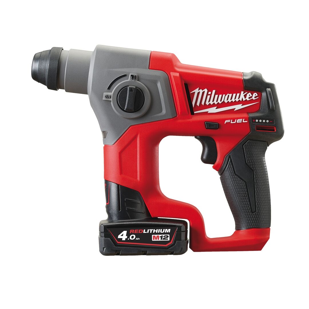Milwaukee Akku-Bohrhammer 4.0Ah + HD Box M12 CH-402C