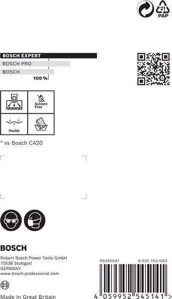 BOSCH Flex Schleifschwamm EXPERT 98x120x13mm m F,SF VE 3