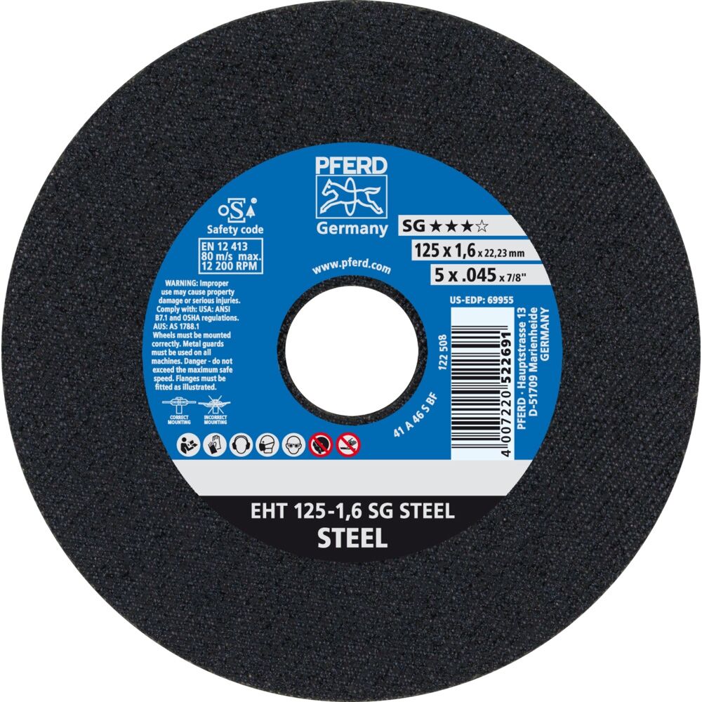 PFERD Trennscheibe A46SSG 125x1,6mm gerade