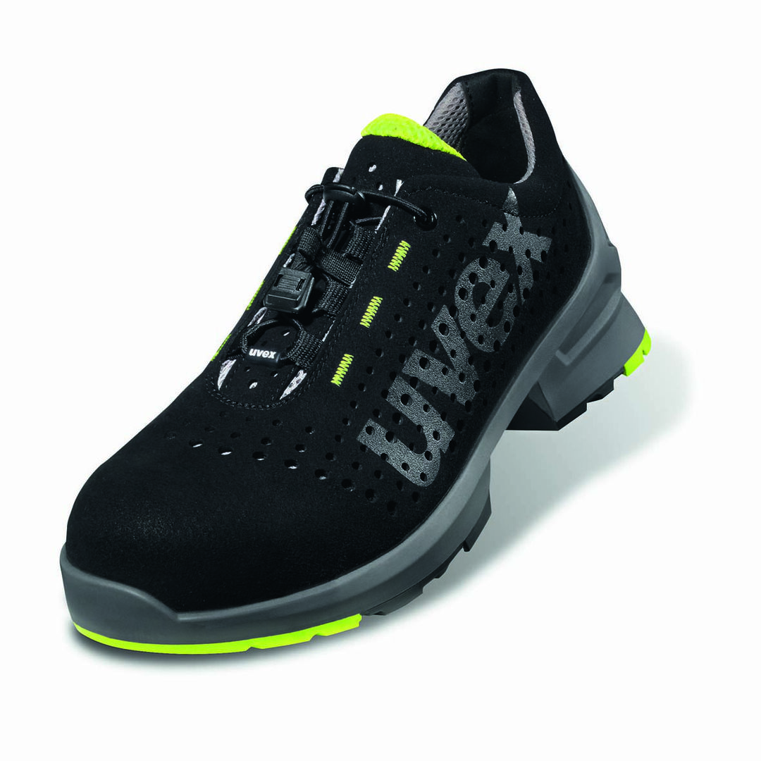 UVEX 1 Sicherheits-Halbschuh 8543 S1 ESD SR gelocht schwarz/gelb Gr. 44 W11 UVEX 1 Sicherheits-Halbschuh 8543 S1 ESD SR gelocht schwarz/gelb Gr. 44 W11