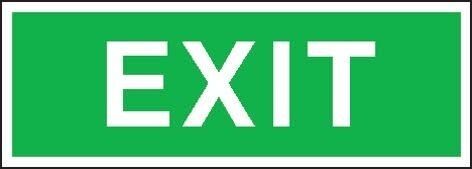 Sicherheitsschild Fol EXIT 300x105 mm