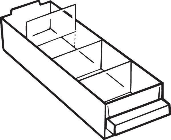 RAACO Trennwand Set a 36 Stk. für Schublade Typ A RAACO Trennwand Set a 36 Stk. für Schublade Typ A