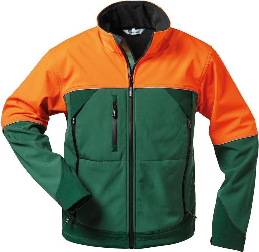 ELYSEE Forstjacke Sanddorn Soft shell,Gr. S,grün/orange ELYSEE Forstjacke Sanddorn Soft shell,Gr. S,grün/orange