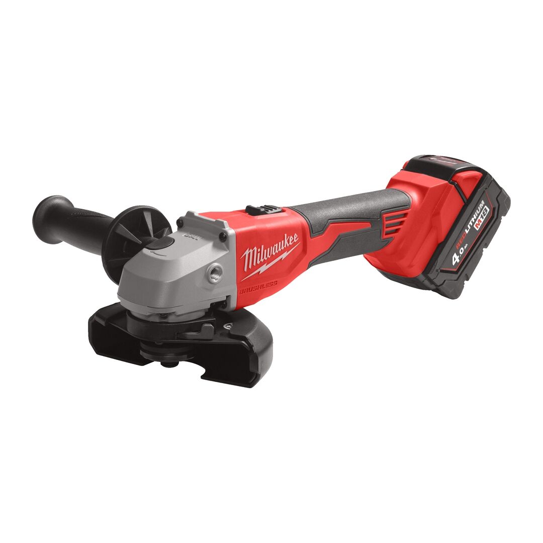 MILWAUKEE Akku-Winkelschleifer 125 mm M18 BLSAG125X-402X, 2x18V/4,0 Ah, Ladeg. MILWAUKEE Akku-Winkelschleifer 125 mm M18 BLSAG125X-402X, 2x18V/4,0 Ah, Ladeg.