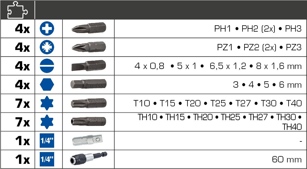 BRILLIANT TOOLS Bit-Satz 32-tlg. gemischt BRILLIANT TOOLS Bit-Satz 32-tlg. gemischt