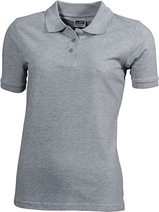 JN Workwear Polo Women JN803 100%BW, grey-heather, Größe L