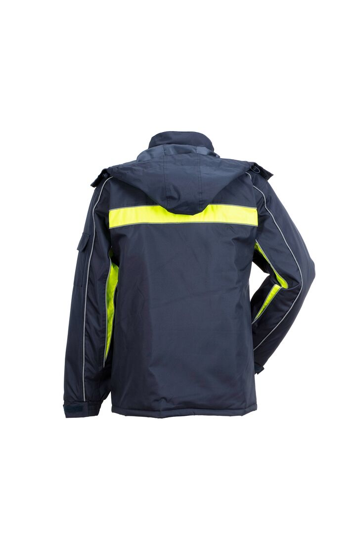 PLANAM "Cosmic" Jacke atmungsaktiv wasserdicht, marine/gelb, Gr. M