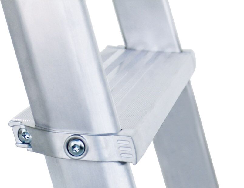 MUNK ML Aluminium-Stufenstehleiter beidseitig 2x3 Stufen MUNK ML Aluminium-Stufenstehleiter beidseitig 2x3 Stufen