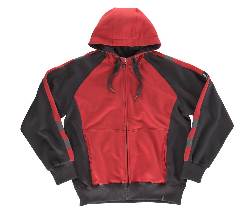 MASCOT Unique Sweat-Shirt Wiesbaden Gr. L rot/schwarz Kap. 50566-963