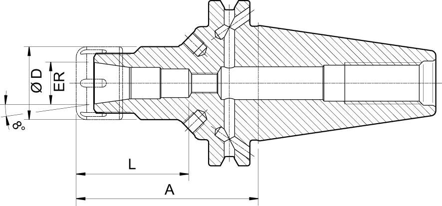HAIMER Spannzangenfür D69871ADB SK50-ER16 K.