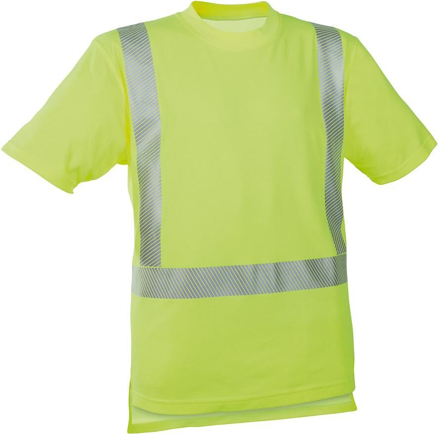Warn-T-Shirt leuchtgelb, Gr. S