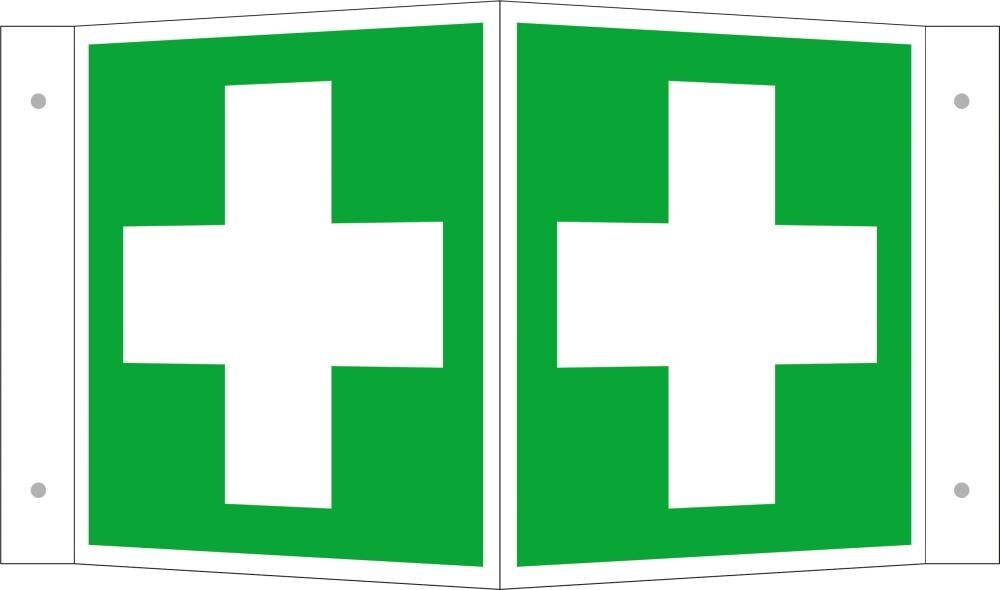 Rettungsschild Alu Erste Hilfe Wi. 200x200 Rettungsschild Alu Erste Hilfe Wi. 200x200