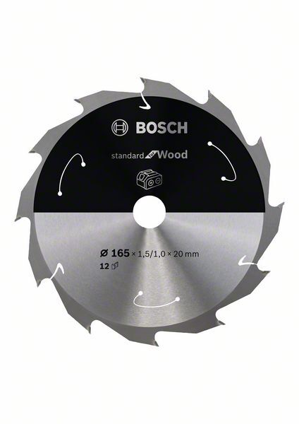 BOSCH Kreissägeblatt Expert for Wood 165x20x1,5/1m 12Z BOSCH Kreissägeblatt Expert for Wood 165x20x1,5/1m 12Z
