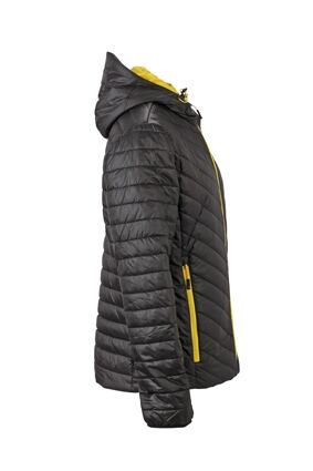 JN Mens Lightweight Jacket JN1092 100%PA, black/yellow, Größe M