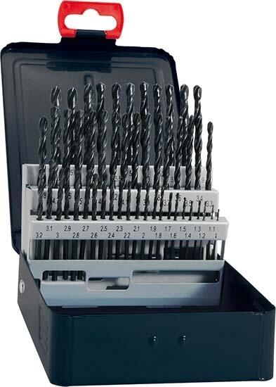 FORTIS HSS Spiralbohrer-Satz HSS DIN338 rollgewalzt DIN338N 1-5,9mm