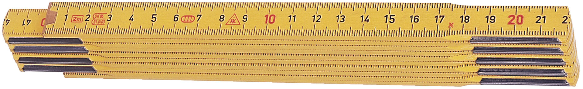 HULTAFORS Gliedermaßstab Buche 2m gelb HULTAFORS Gliedermaßstab Buche 2m gelb