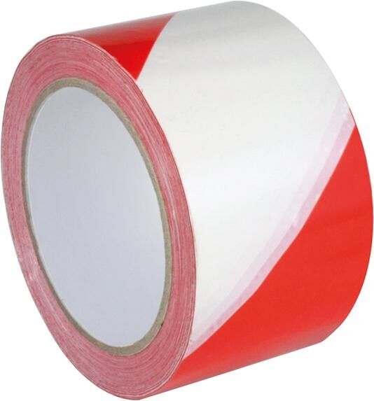 Warnband selbstklebend 66mx60mm rot/weiss Warnband selbstklebend 66mx60mm rot/weiss