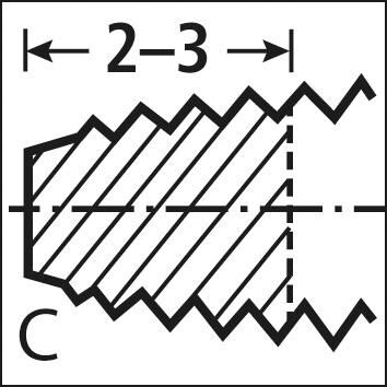 FORMAT Gewindeformer DIN 371 C TIN HSSE M 3 FORMAT Gewindeformer DIN 371 C TIN HSSE M 3