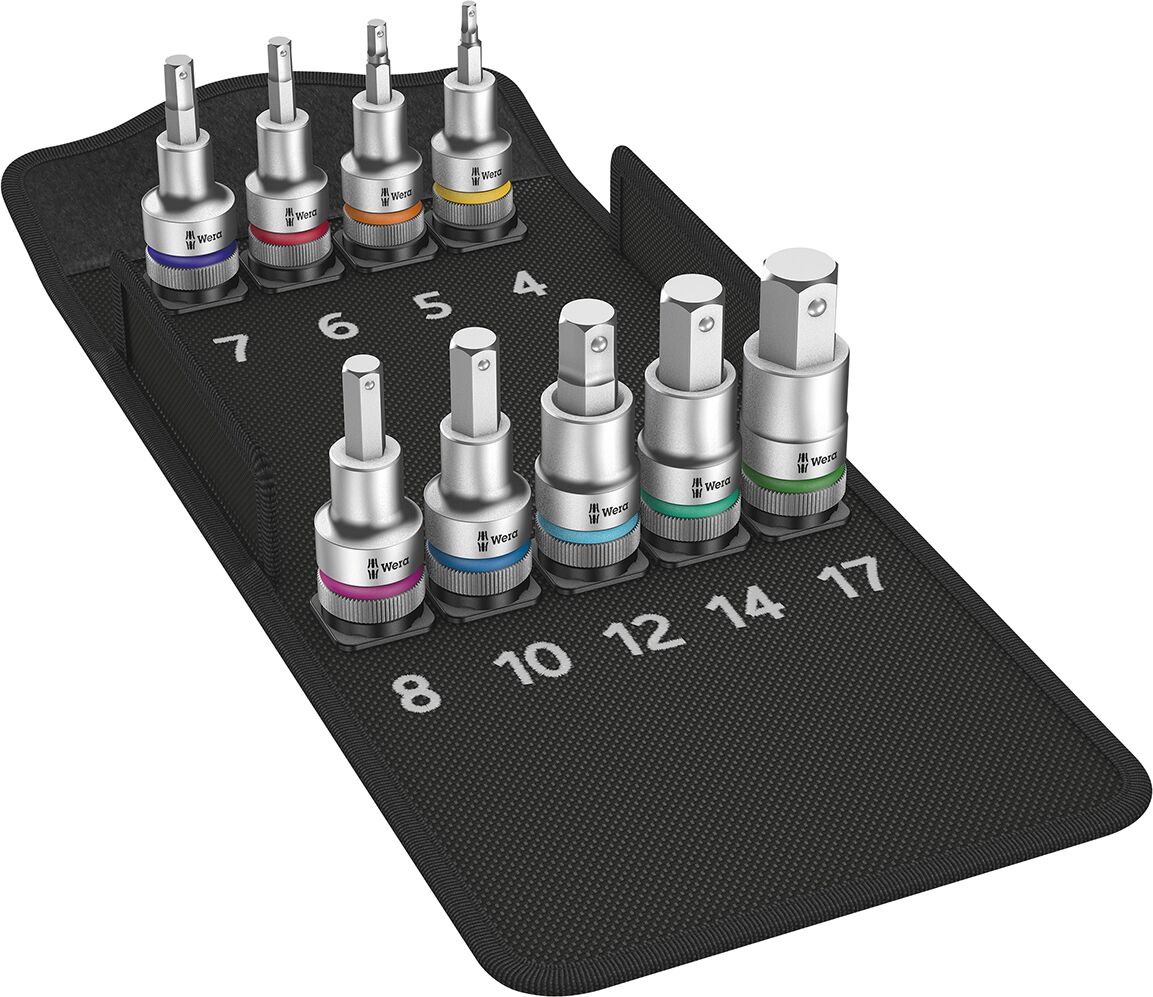 WERA SchraubendreherEins.Grt.1/2" 9tlg. Hex mitHaltefür WERA SchraubendreherEins.Grt.1/2" 9tlg. Hex mitHaltefür