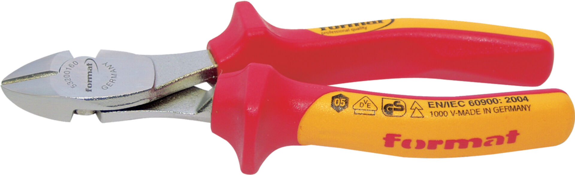 FORMAT Kraftseitenschneider VDE verchromt 160mm FORMAT Kraftseitenschneider VDE verchromt 160mm