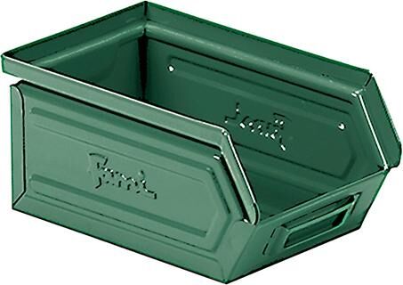 STAHLBEHÄLTERmm B=95 T=160 H=75 Gr. 1 Grün Ral6011