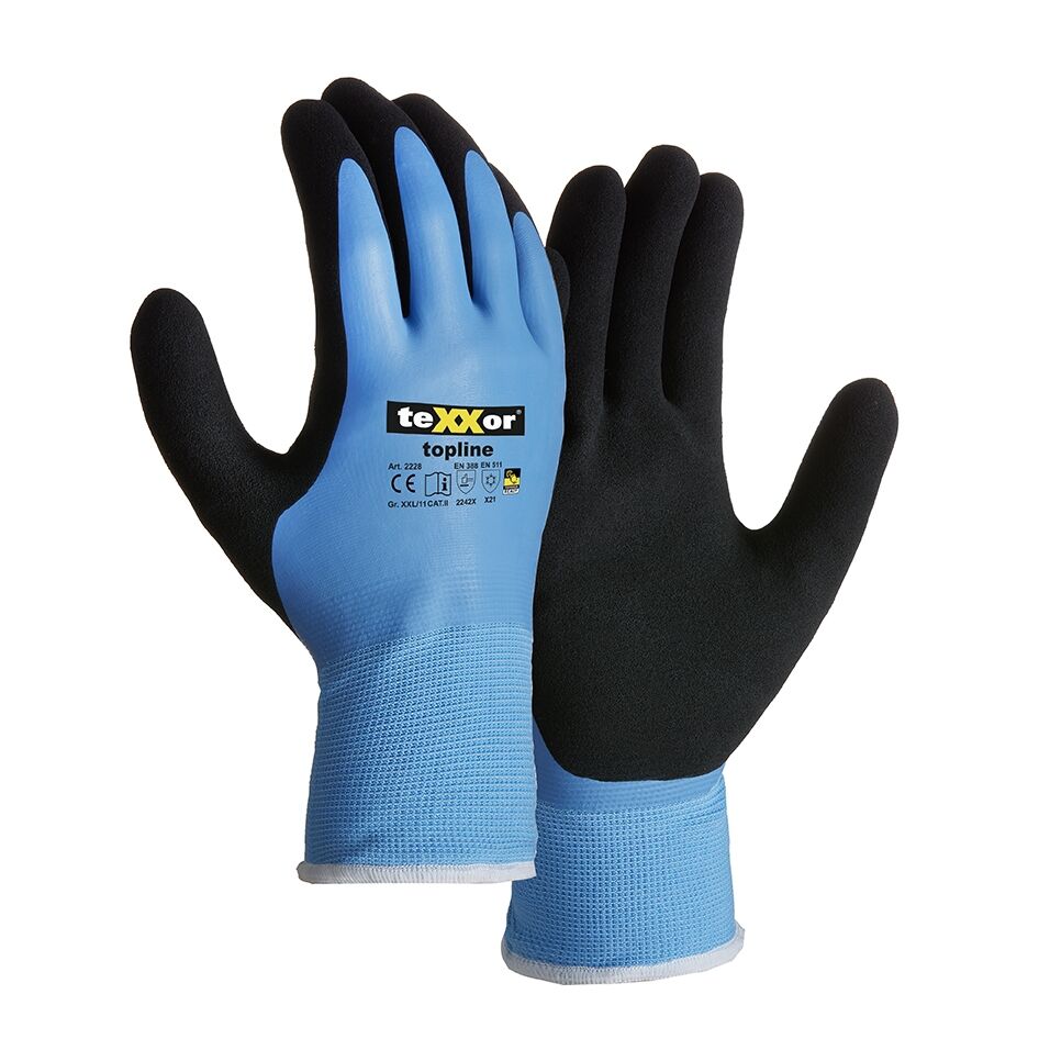 TEXXOR Winterschnittschutzhandschuh LATEX Schnittschutzklasse 4 Gr. 11 TEXXOR Winterschnittschutzhandschuh LATEX Schnittschutzklasse 4 Gr. 11