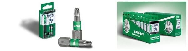 SPAX Bit T-STAR+ T10 25mm S VE=5St SPAX Bit T-STAR+ T10 25mm S VE=5St