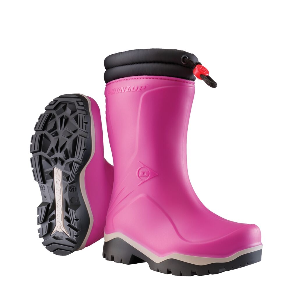 DUNLOP Kinder-Stiefel Kids Blizzard PVC Gr. 24 gefüttert pink/schwarz K374061 DUNLOP Kinder-Stiefel Kids Blizzard PVC Gr. 24 gefüttert pink/schwarz K374061