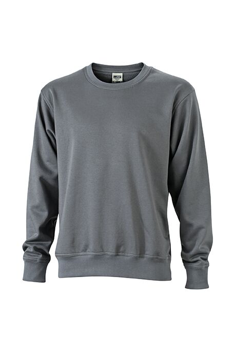 JN Workwear Sweat JN840 70%BW/30%PES, dark-grey, Größe M JN Workwear Sweat JN840 70%BW/30%PES, dark-grey, Größe M