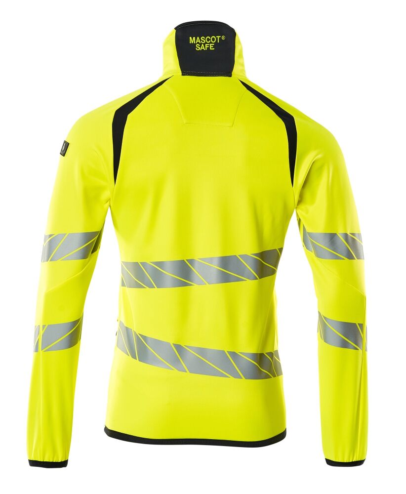 MASCOT Accel. Safe Fleece-Pullover m RV Gr. 3XL hi-vis glb/schwarzbl 19103-315