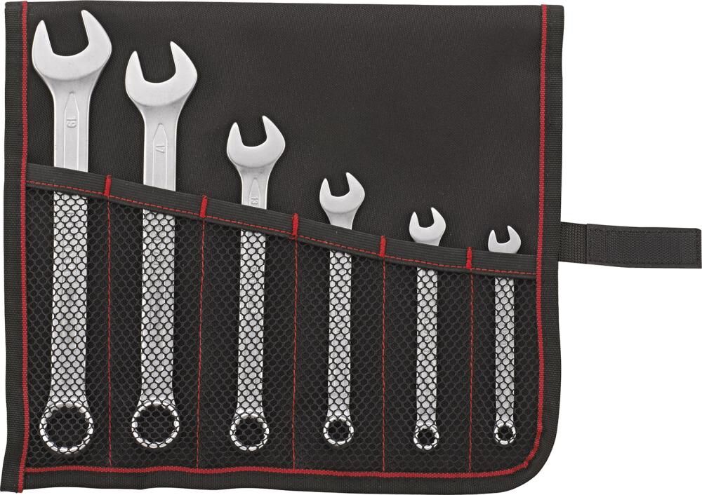 FORMAT Ringmaulschlüssel-Set DIN3113A 7-19mm 6-teilig in Rolltasche FORMAT Ringmaulschlüssel-Set DIN3113A 7-19mm 6-teilig in Rolltasche