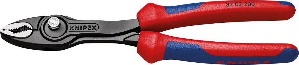 KNIPEX 82 02 200 TwinGrip Frontgreifzange Mehrk. schw atra. 200 mm